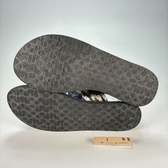 Sanuk Yoga Sling 2 Prints Black White Flip Flops Sandals 110069-4 Women's Size 8 - Picture 9 of 9